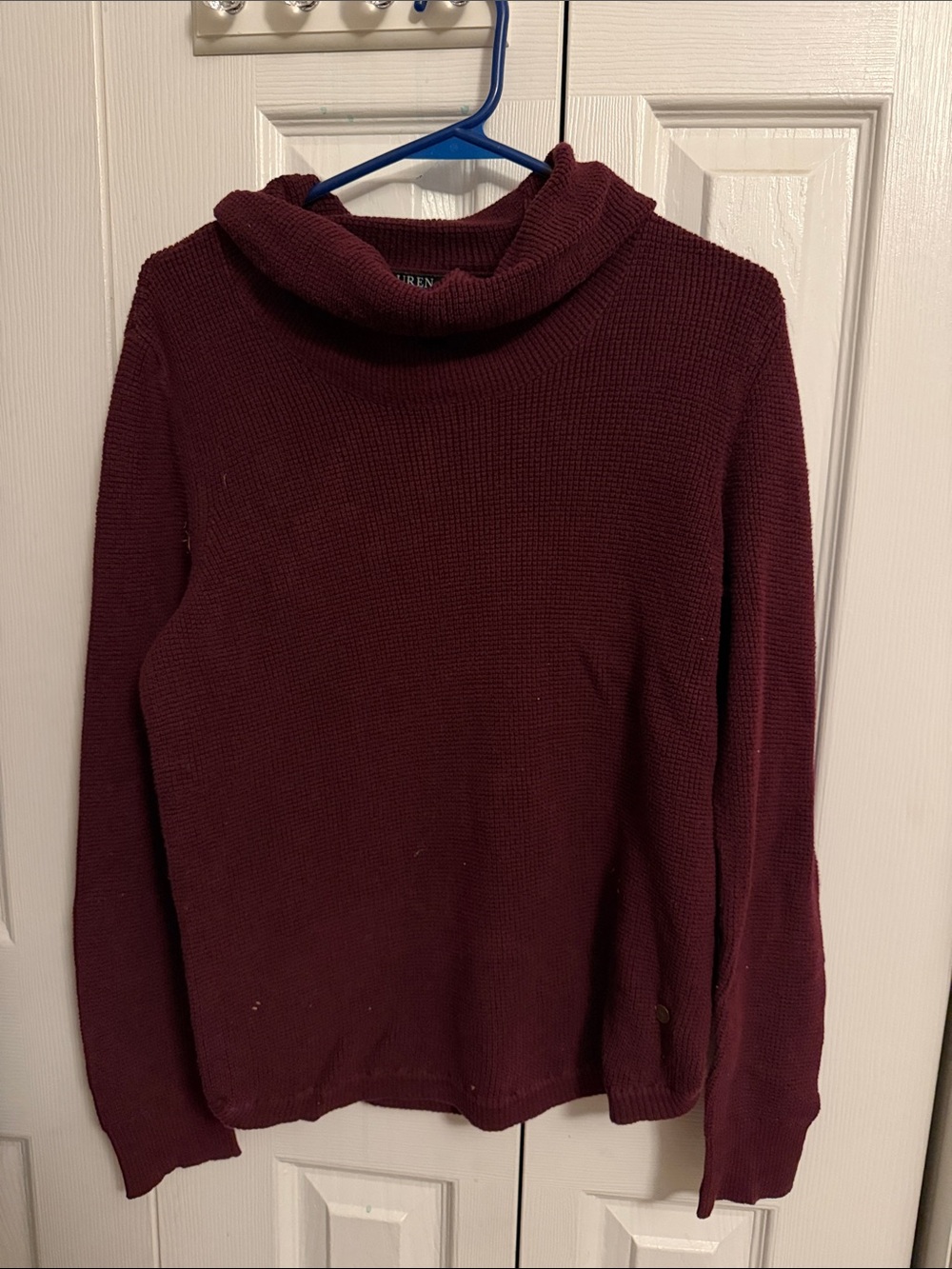 Polo by Ralph Lauren Wine Cowl Neck Sweater